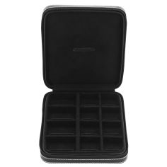 Ecrin 12 Boutons de manchette, London, cuir noir Friedrich 23