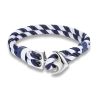 Bracelet ancre nautique, marine et blanc Clj Charles Le Jeune Bracelets Homme