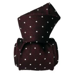 Cravate grenadine de soie, Segni & Disegni, Fjord Aubergine Segni et Disegni 2