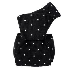 Cravate grenadine de soie, Segni & Disegni, Fjord Noir Segni et Disegni 2