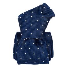 Cravate grenadine de soie, Segni & Disegni, Fjord Bleu Segni et Disegni 2