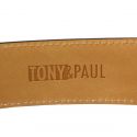 Ceinture cuir Roma, noir Tony & Paul