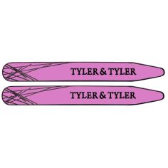 Baleines de col, Tyler & Tyler, Light Purple Enamel Tyler & Tyler