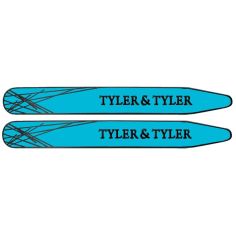 Baleines de col, Tyler & Tyler, Bright Blue Enamel Tyler & Tyler