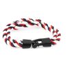 Bracelet corde, noeud marin, navy rouge blanc Clj Charles Le Jeune