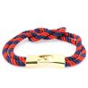 Bracelet corde, noeud marin, navy et rouge Clj Charles Le Jeune