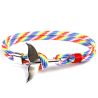 Bracelet nautique coloré, queue de baleine Clj Charles Le Jeune