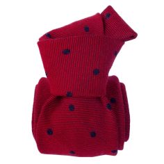 Cravate en laine et soie, Catane Rouge Segni et Disegni 2