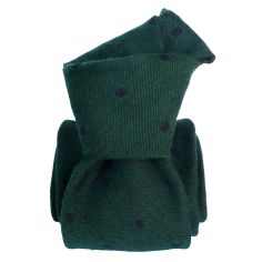 Cravate en laine et soie, Catane Vert Segni et Disegni 2