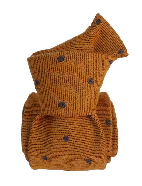 Cravate en laine et soie, Catane cuivre Segni et Disegni