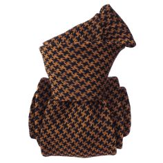 Cravate en laine et soie, Toscane Mandarine Segni et Disegni 2