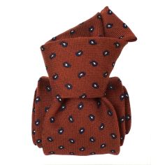 Cravate en laine et soie, Sardaigne cuivre Segni et Disegni 2