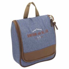 Trousse de toilette homme poignée, Bleu Friedrich 23