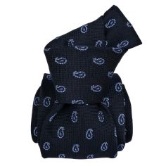 Cravate Classique Segni et Disegni- Mogador Lucques Bleu marine Segni et Disegni 2