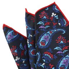 Pochette Bleu compagnie des indes Paisley Clj Charles Le Jeune 2