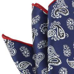 Pochette marine d'orient, compagnie des indes Paisley Clj Charles Le Jeune 2