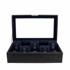 Ecrin 10 montres, Bond, noir intérieur bleu, vitré Friedrich 23 2