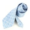 Cravate en soie, Dufy Cornets, Bleu Brochier Soieries 1890