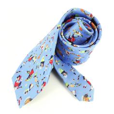 Cravate en soie, Kandinsky Bleu du Ciel Brochier Soieries 1890 2