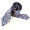Cravate en soie, Klimt Arbre de Vie, Bleu Brochier Soieries 1890