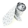 Cravate en soie, Manet Bâteaux, gris Brochier Soieries 1890