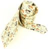 Cravate en soie, Toulouse Lautrec Jane Avril, ivoire Brochier Soieries 1890