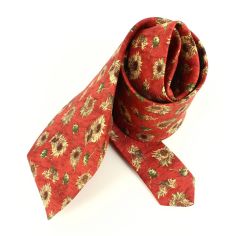 Cravate en soie, Van Gogh Tournesols, rouge Brochier Soieries 1890 2