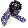 Cravate en soie, Van Gogh Tournesols, Bleu Brochier Soieries 1890