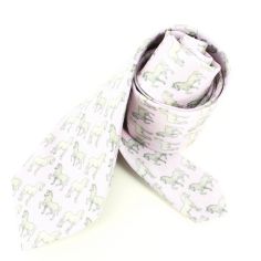 Cravate en soie, Léonard de Vinci Chevaux, Rose Brochier Soieries 1890 2