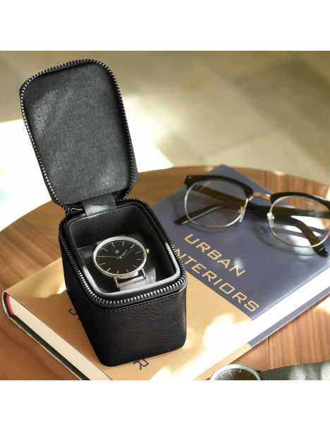 Ecrin rangement montre, voyage, noir Stackers UK