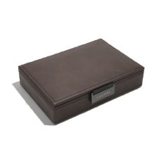 Coffret pour 12 Boutons de manchette, cuir végétalien Marron, Stacker Stackers UK 2