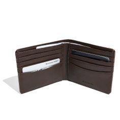 Portefeuille en cuir végétalien, marron Stackers UK