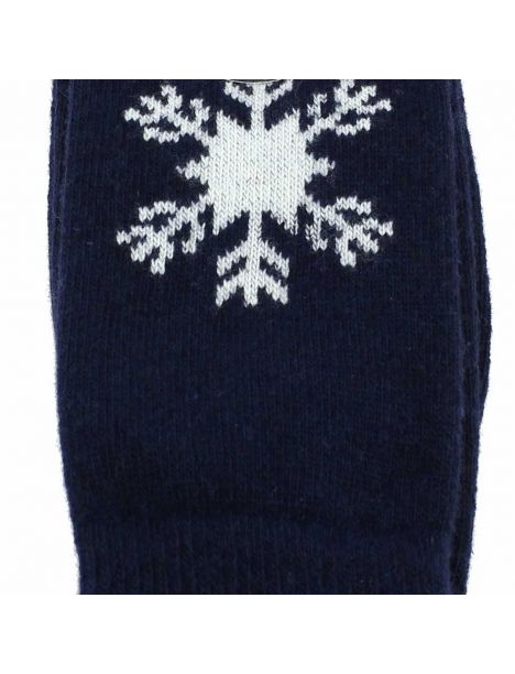 Mi chaussette, flocon Laine et cachemire, marine Labonal