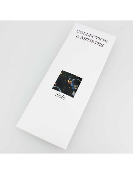 Cravate en soie, Kandinsky Several Circles Brochier Soieries 1890