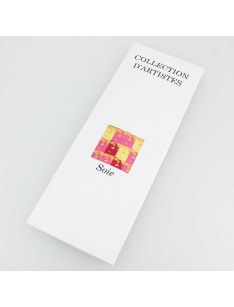 Cravate en soie, Léonard de Vinci La Joconde, Rose Brochier Soieries 1890