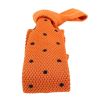 Cravate Tricot. Orange Preppy Clj Charles Le Jeune