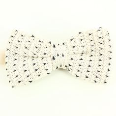 Noeud papillon tricot Hispter cosy beige Clj Charles Le Jeune 2