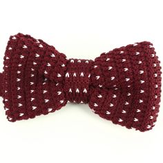 Noeud papillon tricot Hispter cosy Bordeaux Clj Charles Le Jeune 2