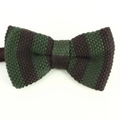 Noeud papillon tricot preppy aviron Kaki Clj Charles Le Jeune 2