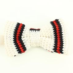 Noeud papillon tricot bon genre beige Clj Charles Le Jeune 2