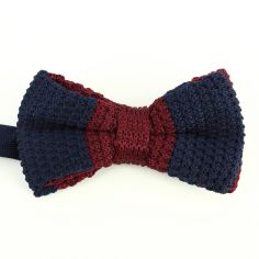 Noeud papillon tricot preppy aviron marine Clj Charles Le Jeune 2