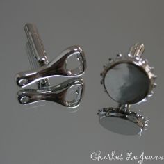 Boutons de manchette, Capsule et décapsuleur Clj Charles Le Jeune 2