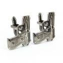Boutons de manchette revolver Tony & Paul