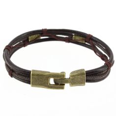 Bracelet Cuir Silba Marron Clj Charles Le Jeune