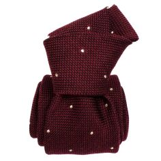 Cravate grenadine de soie, Segni & Disegni, Vicence, Bordeaux Segni et Disegni 2