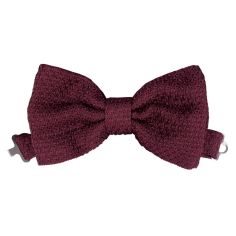 Noeud Papillon Noué, Grenadine de soie, Segni & Disegni, Bordeaux Segni et Disegni 2