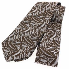 Cravate en soie, Dufy Tulipes et Feuilles Brochier Soieries 1890 2