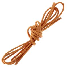 lacets ronds 2mm, coton ciré, Orange Les Lacets Français