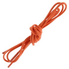 lacets ronds 2mm, coton ciré, Mandarine Les Lacets Français