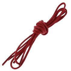 lacets ronds 2mm, coton ciré, rouge Vermillon Les Lacets Français